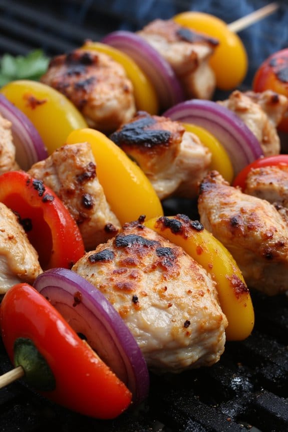 smoky chicken skewers recipe