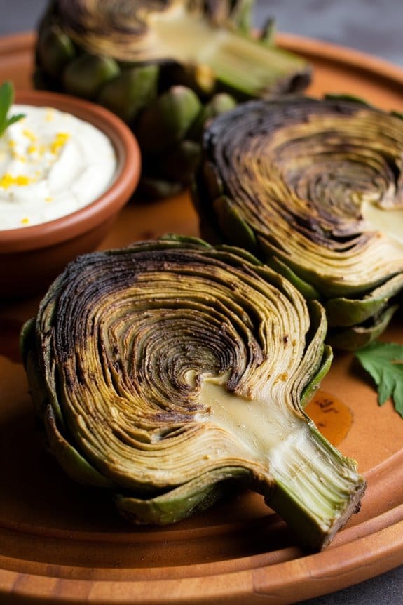 smoky grilled artichokes recipe