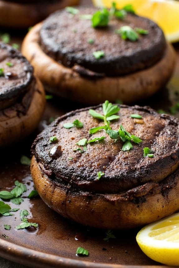 smoky grilled portobello mushrooms