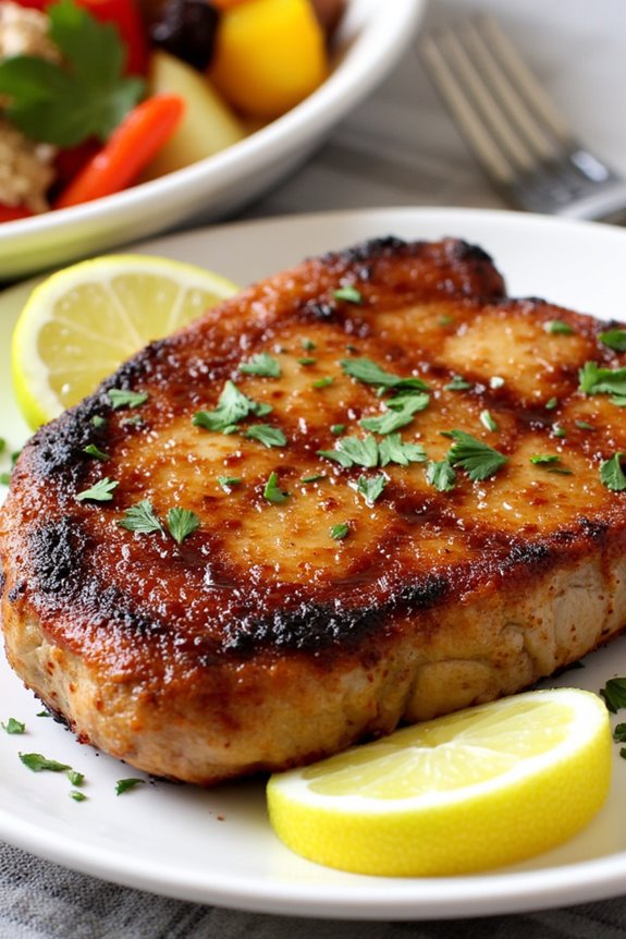 smoky spicy juicy pork