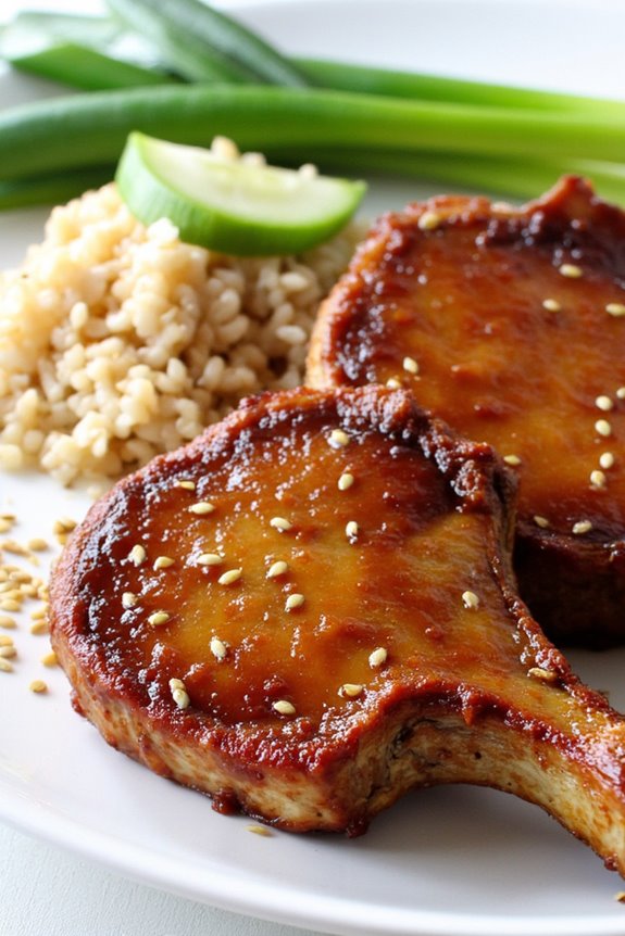soy ginger pork chops recipe