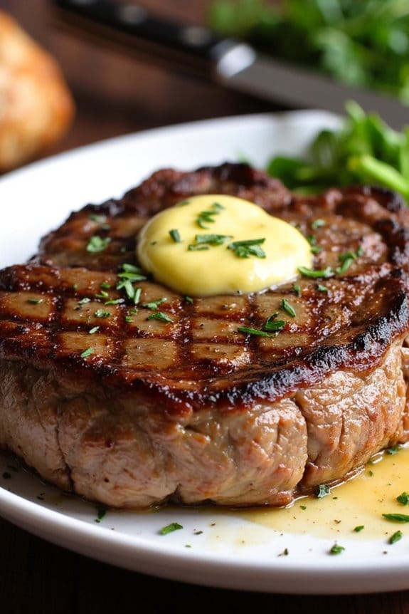 succulent grilled ribeye steak