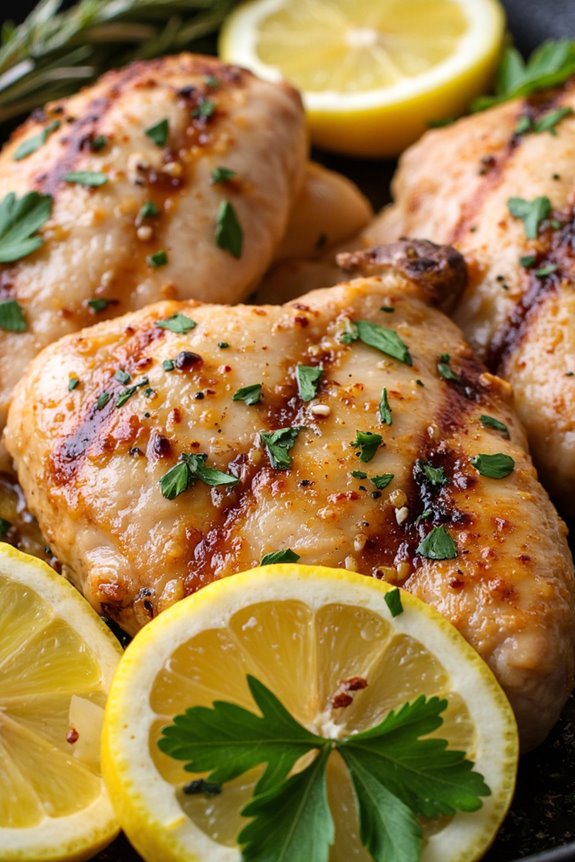 tangy herb marinated grilled chicken