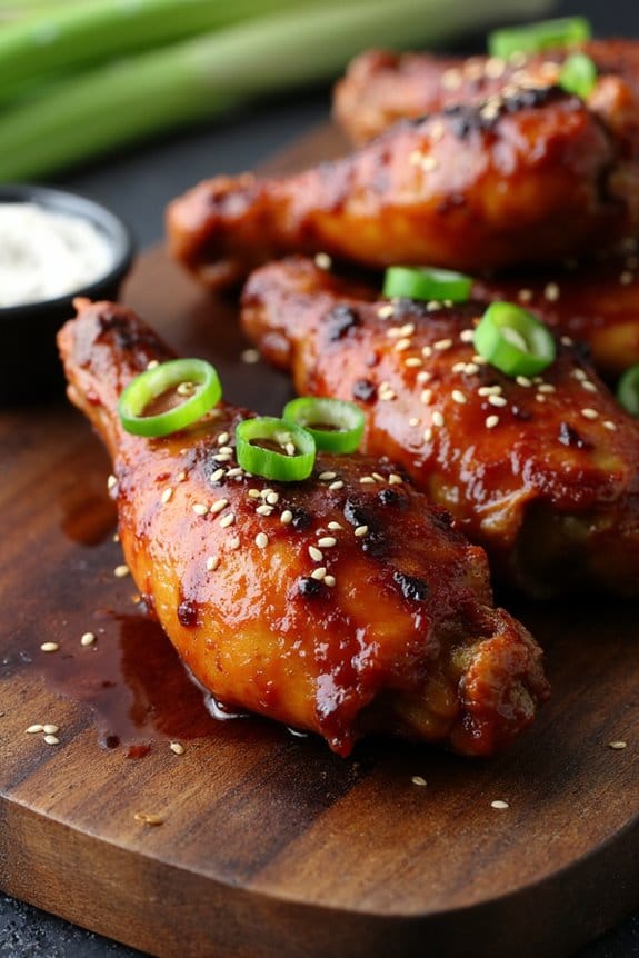 teriyaki glazed chicken wings