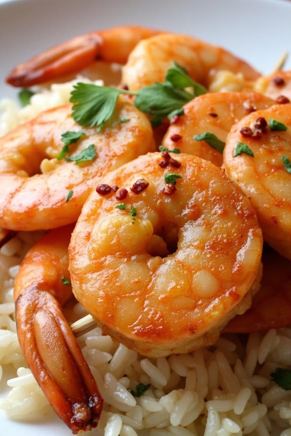 thai coconut grilled shrimp