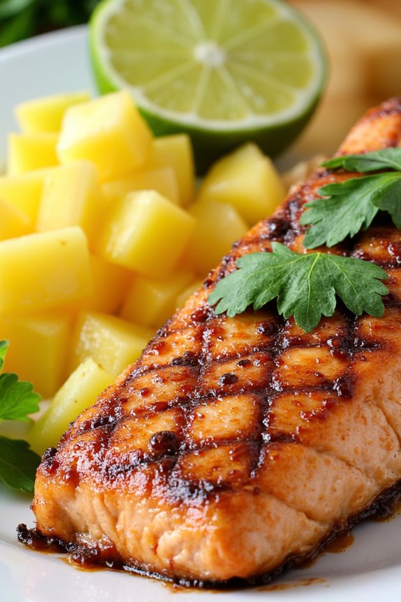 tropical grilled salmon delight