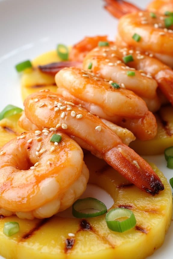 tropical shrimp and pineapple