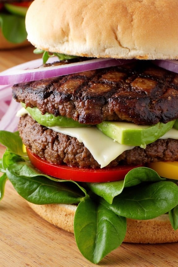 veggie packed portobello burgers