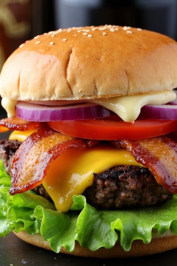 bacon cheeseburger without bun