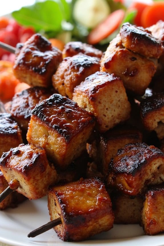 balsamic brown sugar skewers