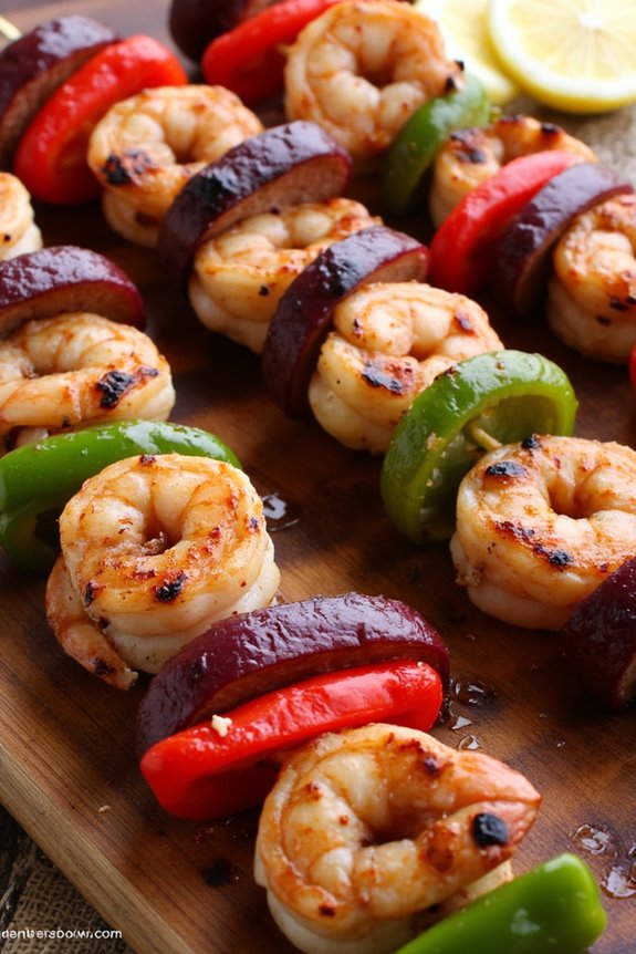 cajun shrimp sausage skewers recipe