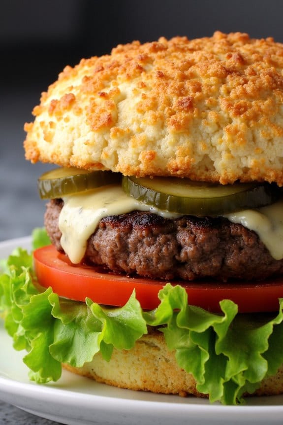 cauliflower crust burger recipe