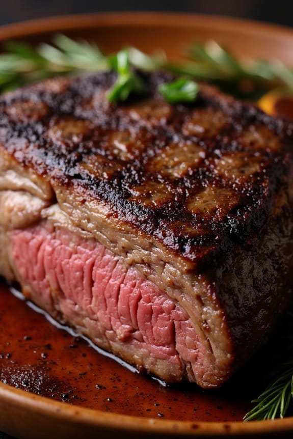 coffee rubbed rib eye