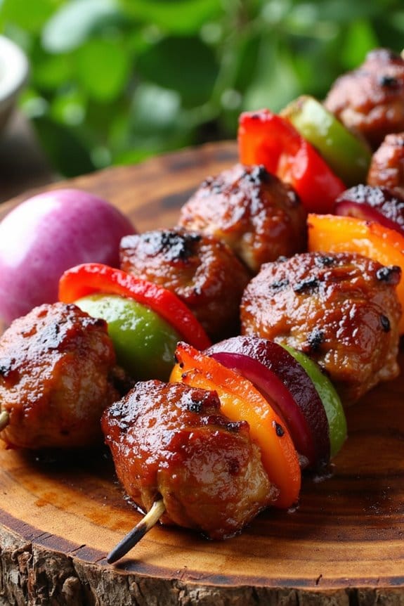 delicious grilled pork kabobs