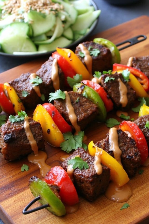 delicious thai beef skewers
