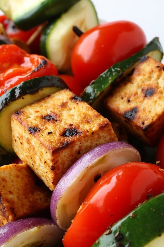 flavorful grilled tofu skewers