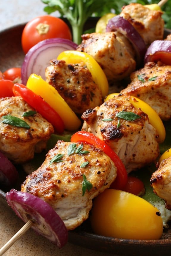 flavorful italian chicken kebabs