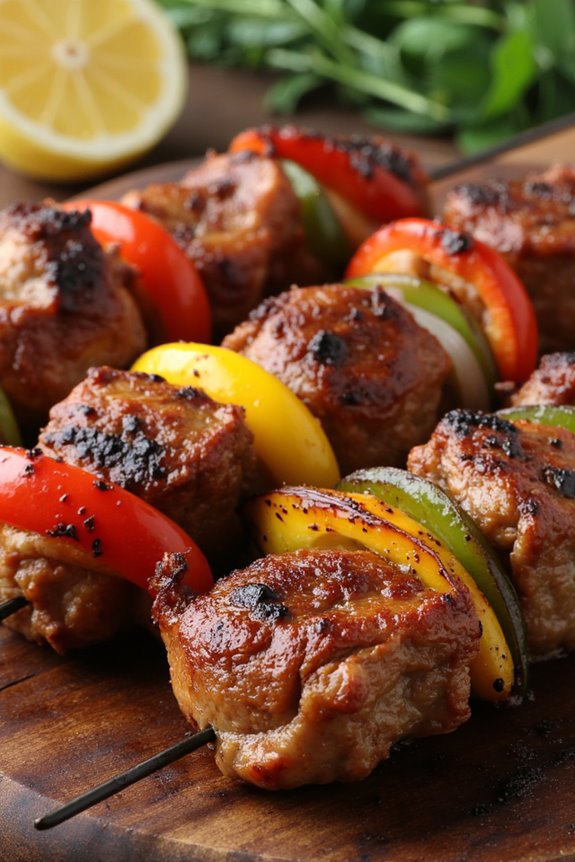 greek souvlaki pork skewers