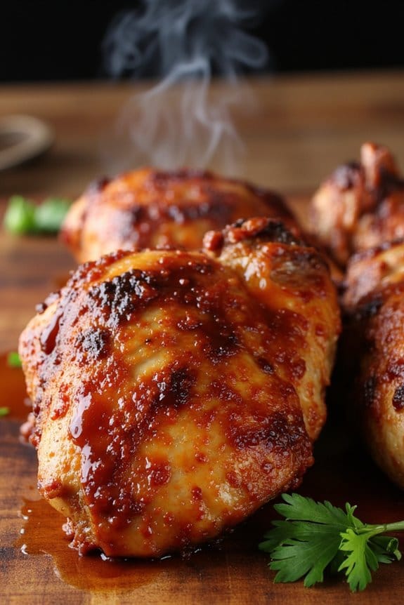 grilled chicken with bbq sauce