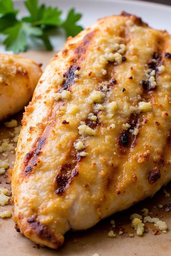 grilled chicken with garlic parmesan