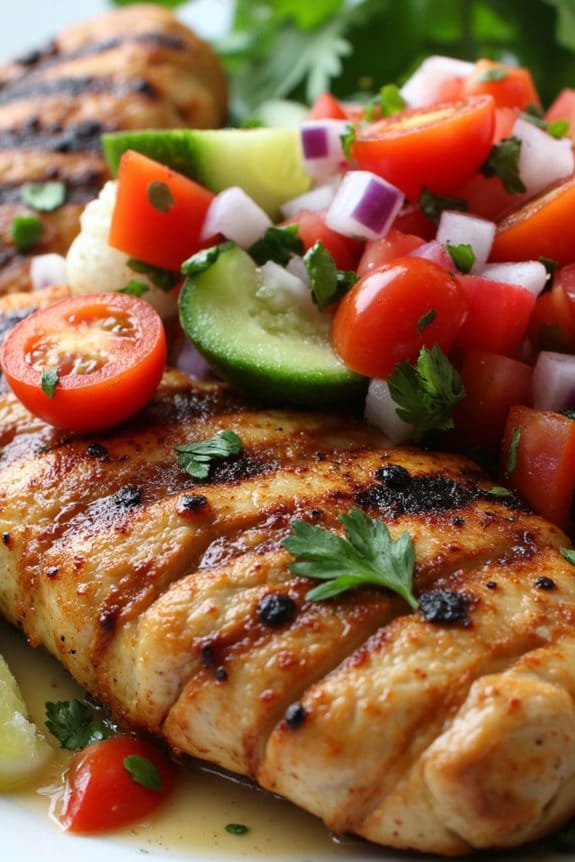 grilled chicken with summer salsa
