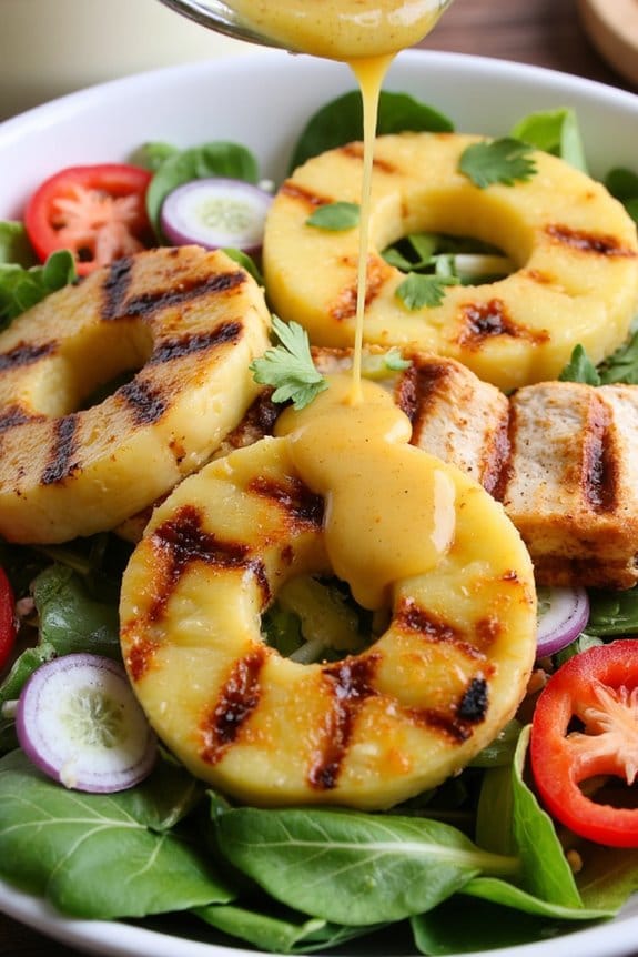 grilled pineapple chicken salad