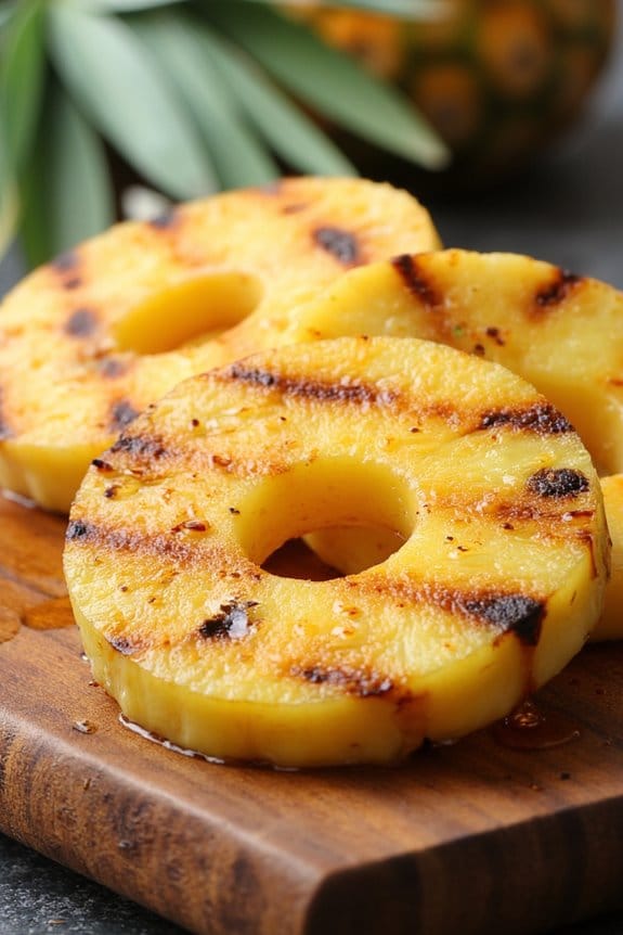 grilled pineapple with cinnamon honey