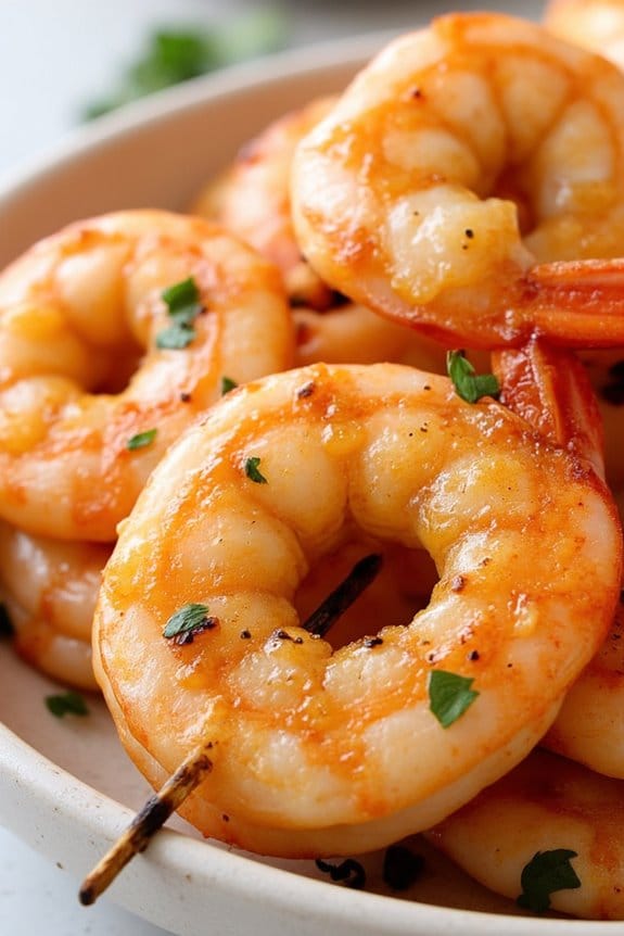 grilled shrimp with garlic butter