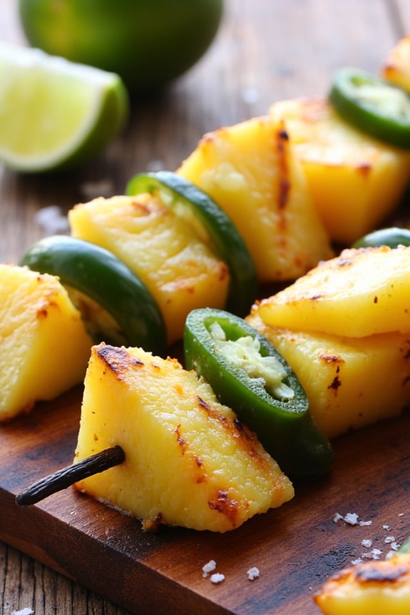 grilled sweet and spicy skewers