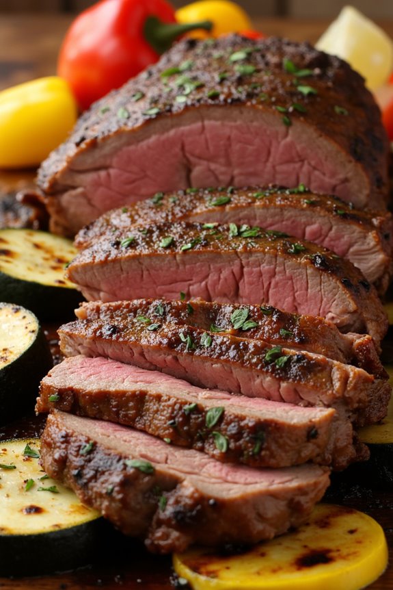 herb marinated flank steak recipe