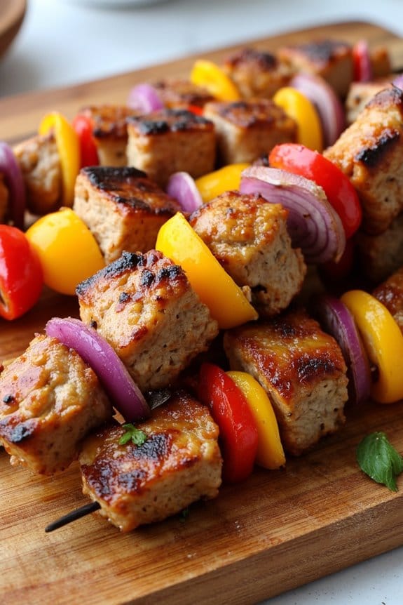 honey mustard pork kabobs