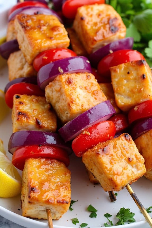 honey mustard salmon kebabs recipe