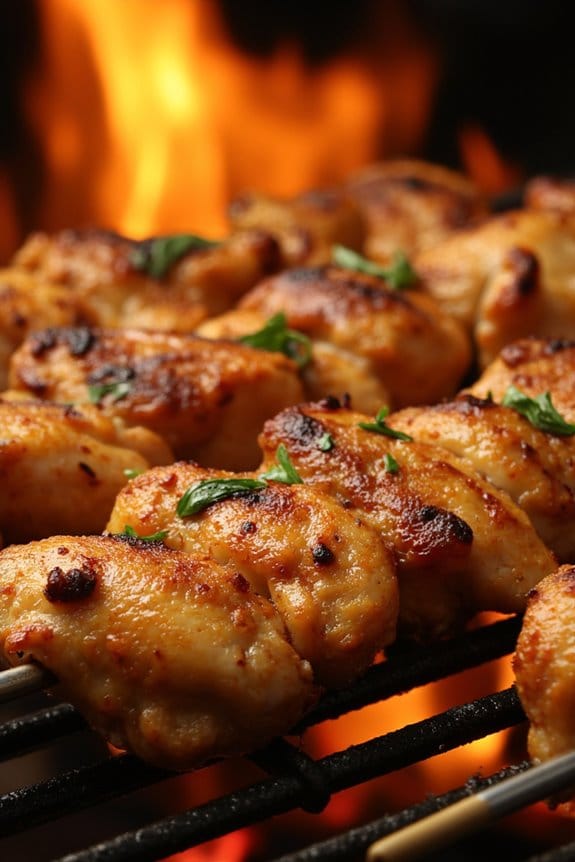 juicy chicken shawarma skewers