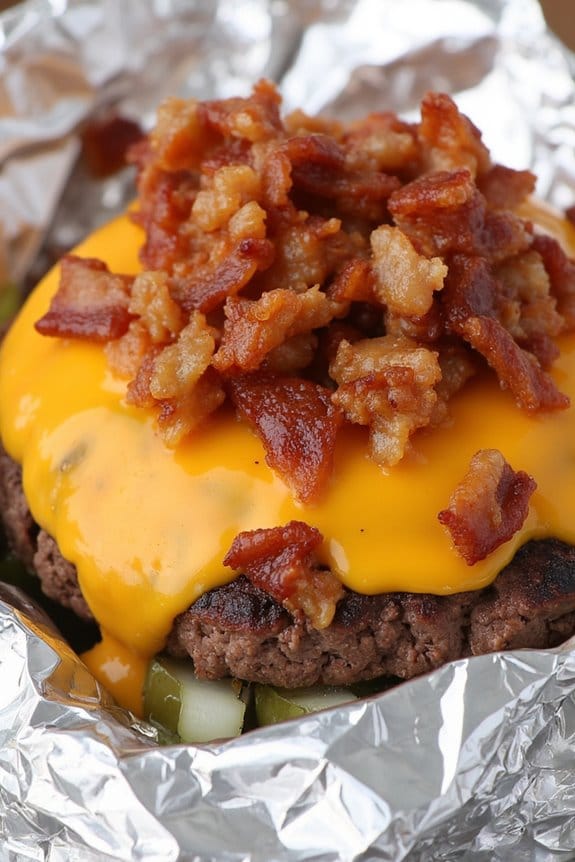 keto bbq cheeseburger packets