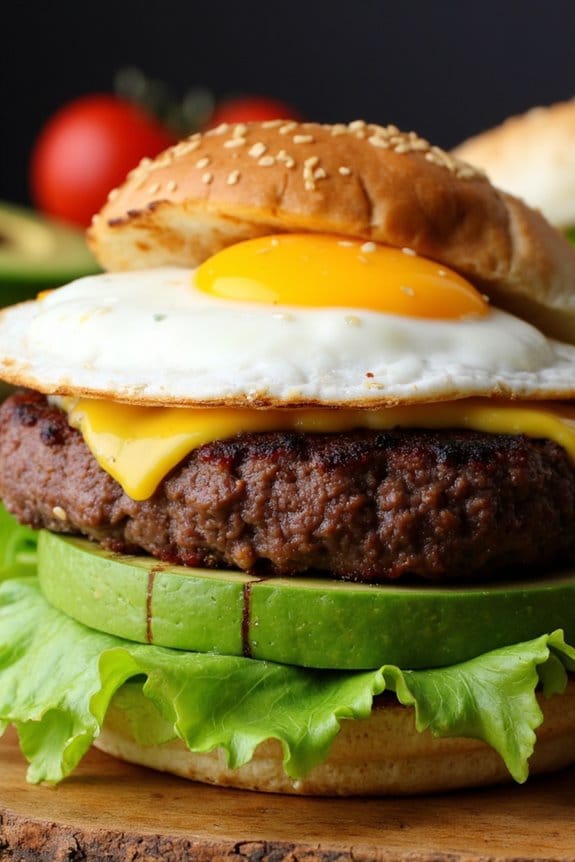 keto breakfast burger recipe