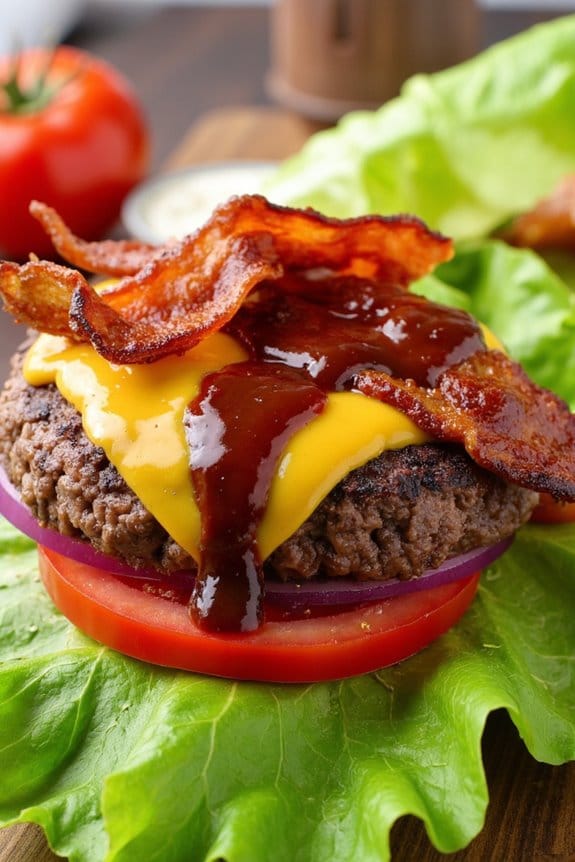 keto friendly bbq bacon burger