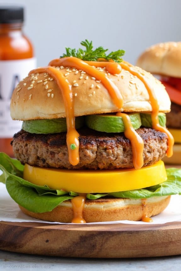 mango turkey burger delight