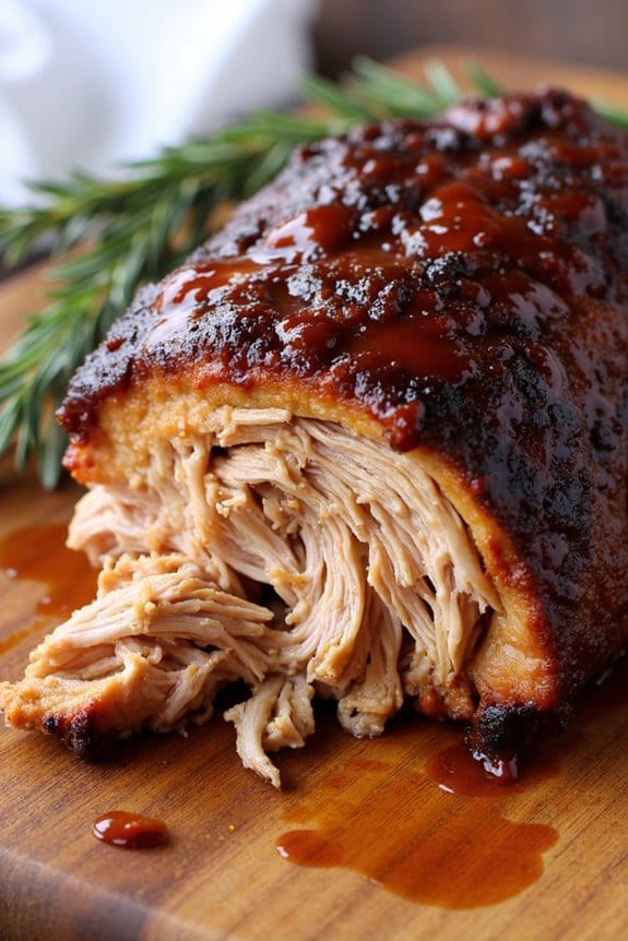 maple bourbon bbq pork shoulder