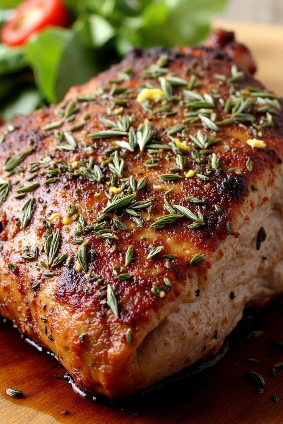 mediterranean herb crusted pork shoulder