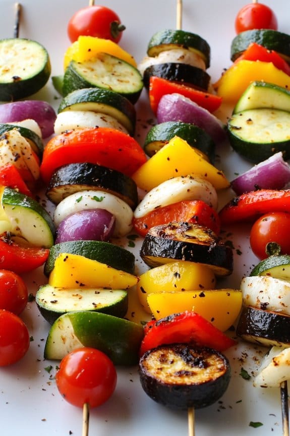 mediterranean veggie skewers recipe