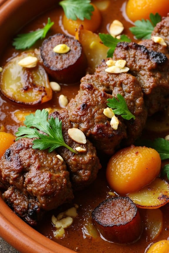moroccan style grilled beef tagine
