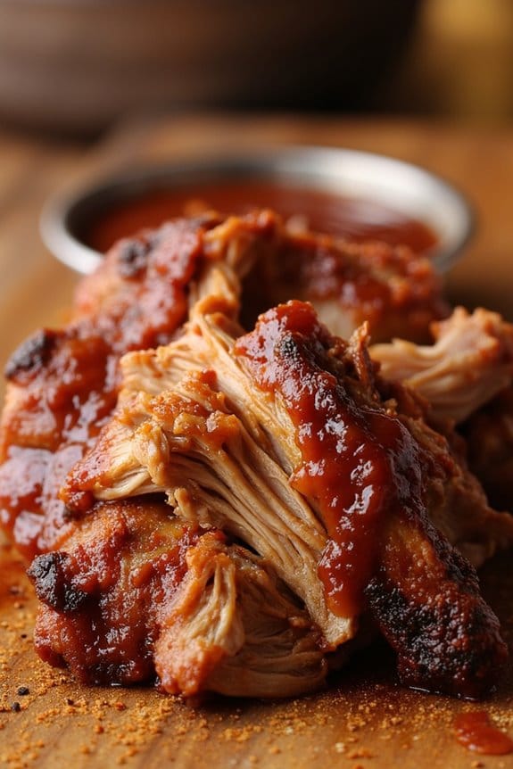 perfectly cooked bbq pork