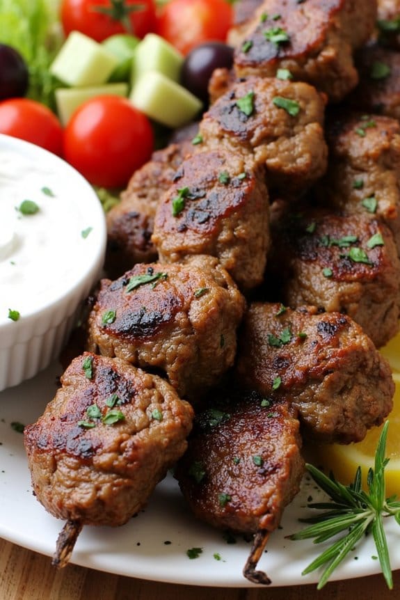 savory mediterranean herb skewers