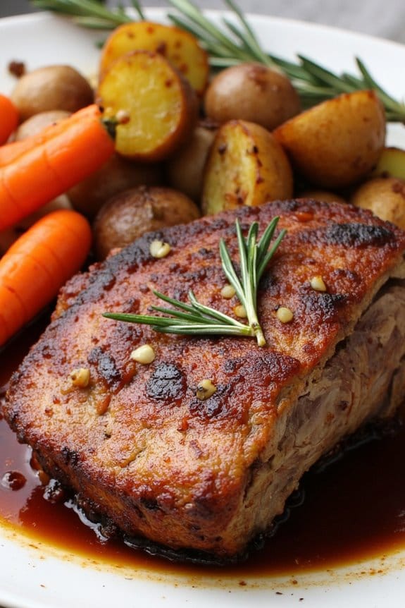 savory slow cooked pork shoulder