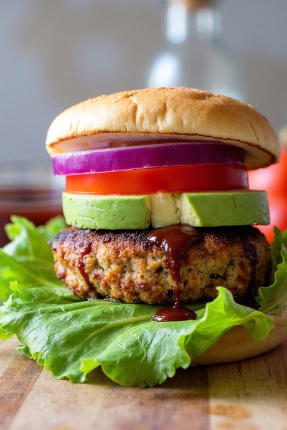 smoky low carb cauliflower burgers