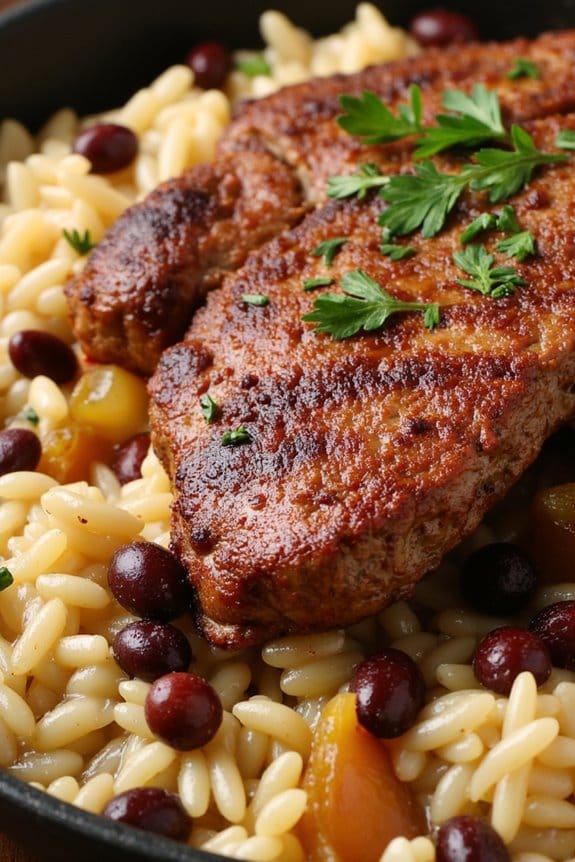 spicy cajun steak dinner