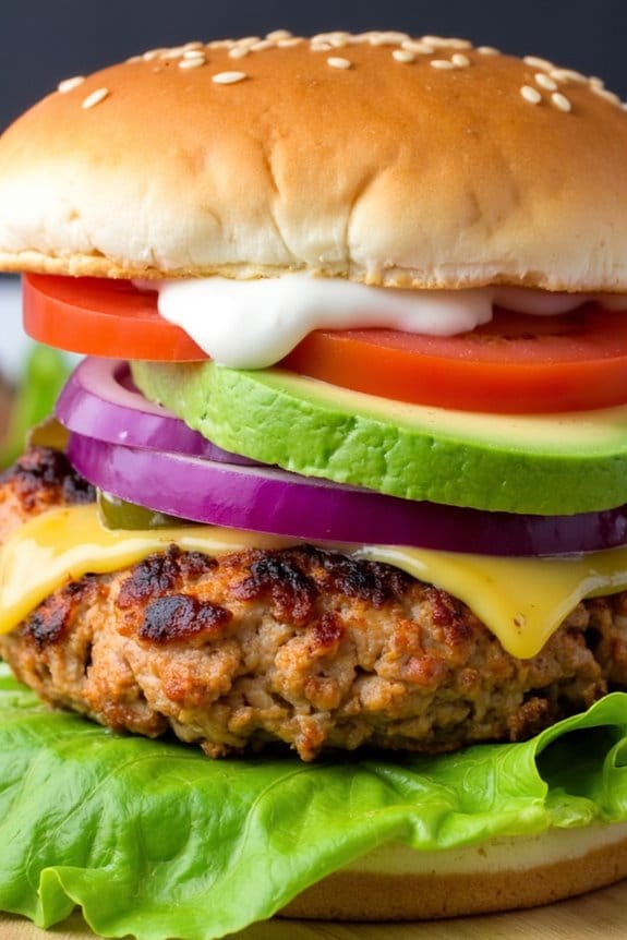 spicy low carb chicken burgers