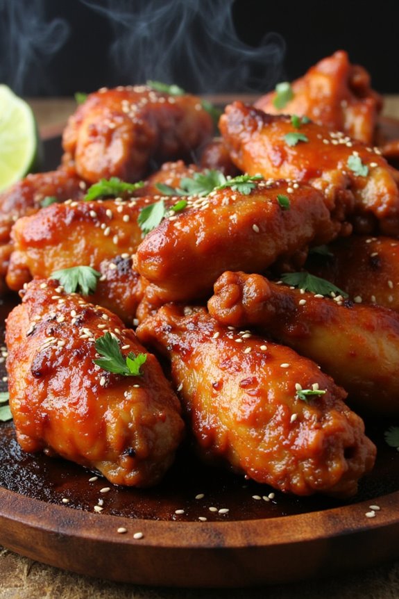 spicy sweet grilled wings