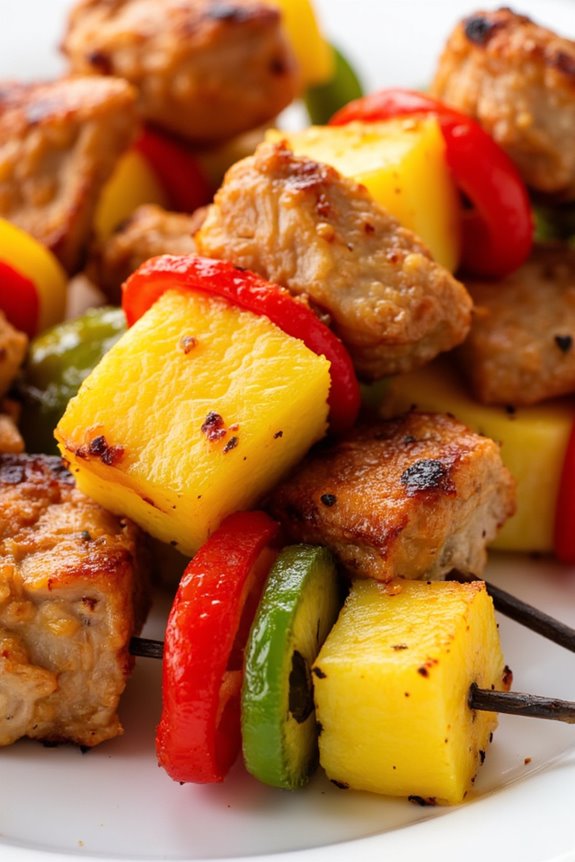 sweet and spicy skewers