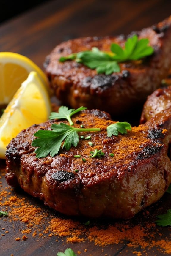 tandoori grilled beef chops